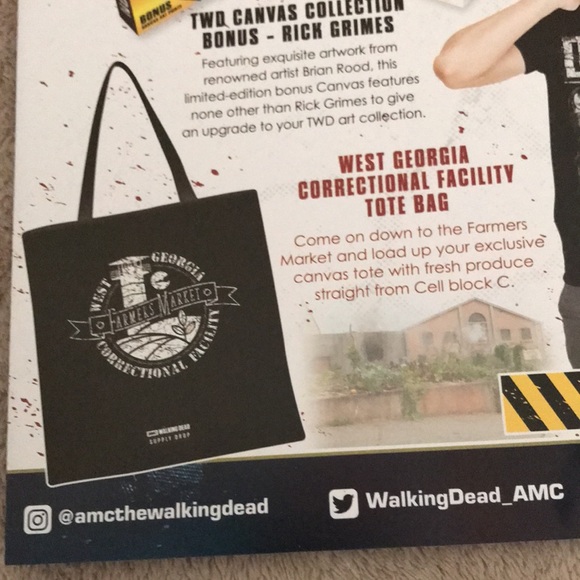The Walking Dead official Supply Drop West Virginia Correctional Facility Tote - Picture 3 of 3